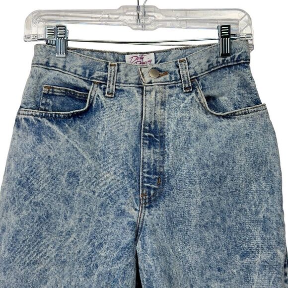 1980's acid wash Dirty Dancing brand bermuda high-waisted shorts 9/10 - Picture 7 of 15